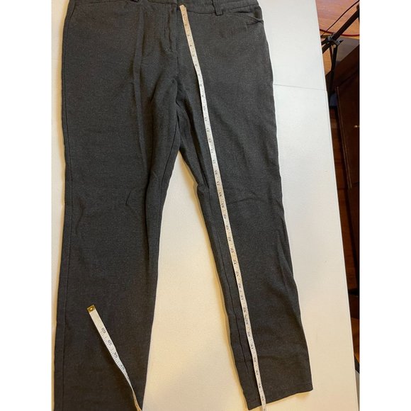 Andrew Marc Women's Dress Ankle Pants Stretchy AP5KX732 Dark Gray Size 12 - Picture 5 of 9